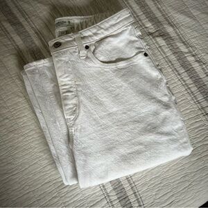 White Abercrombie Curve Love 90s Relaxed Jeans High Rise